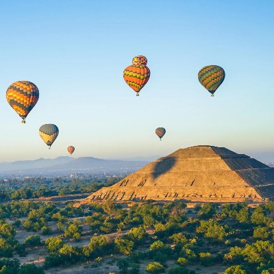 Air Balloon over Teotihuacan