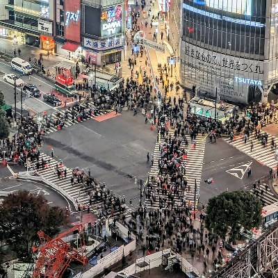 Cross the Shibuya Crossing
